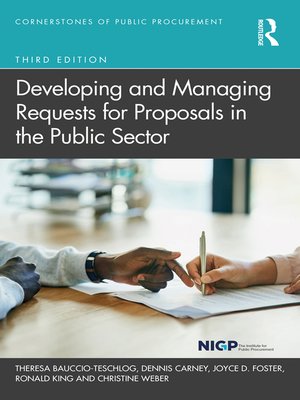 cover image of Developing and Managing Requests for Proposals in the Public Sector